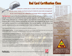 Red Card Certification Class - Nebraska Forest Service