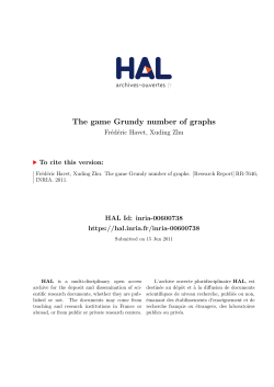 The game Grundy number of graphs - HAL