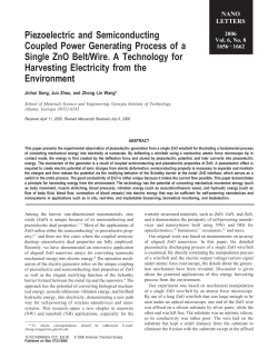 Piezoelectric and Semiconducting Coupled