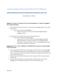 Understanding of Executed 35B and 35C Affidavits