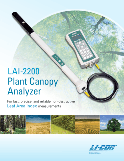 Plant Canopy Analyzer - LI