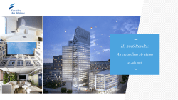 H1 2016 Results: A rewarding strategy