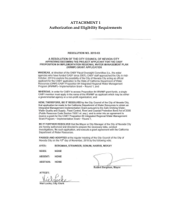 ATTACHMENT 1 Authorization and Eligibility Requirements