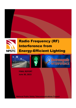 Radio Frequency Interference from Energy-Efficient Lighting