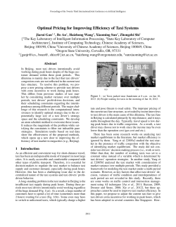Optimal Pricing for Improving Efficiency of Taxi Systems