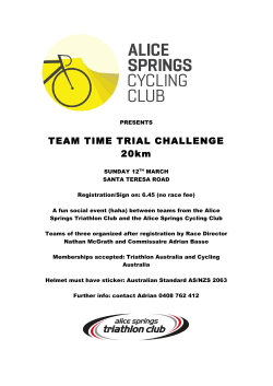 TEAM TIME TRIAL CHALLENGE 20km