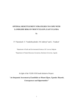 Optimal Resettlement Strategies to Cope with