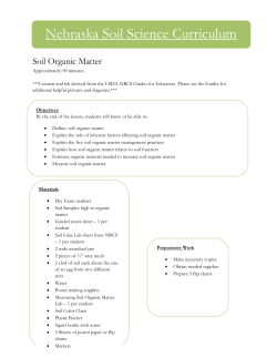Materials Needed to Measure Soil Organic Matter