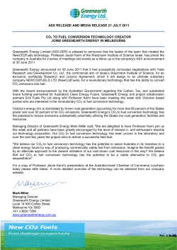 asx release and media release 21 july 2011 co2 to fuel conversion