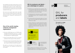 GVL for producers and labels