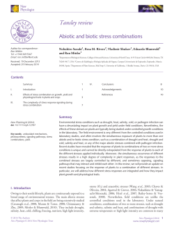 Abiotic and biotic stress combinations