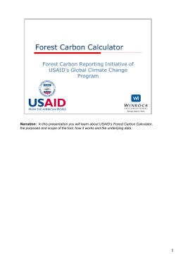 Forest Carbon Calculator