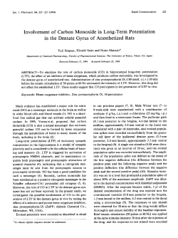 Involvement of Carbon Monoxide in Long