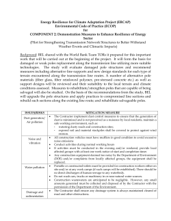 Energy Resilience for Climate Adaptation Project (ERCAP