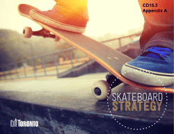 Skateboard Strategy