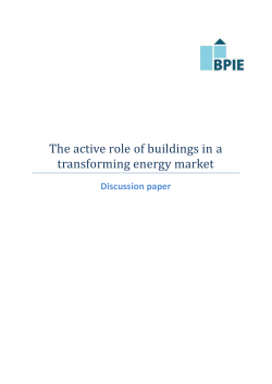 The active role of buildings in a transforming energy market