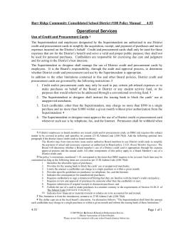 4-55 Use of Credit and Procurement Cards