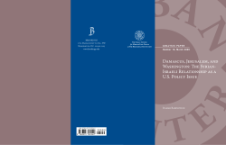 Damascus, Jerusalem, and Washington: The Syrian