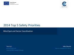 EUROCONTROL Top 5 Safety Priorities: Blind Spot and