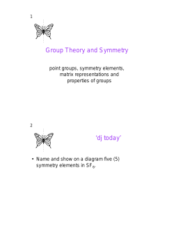 Group Theory and Symmetry `dj today`