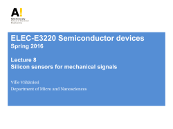 Mechanical sensors