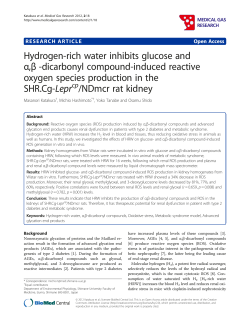 Hydrogen-rich water inhibits glucose and &alpha;,&beta;