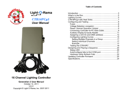 Light- -Rama CTB16PCg3 User Manual 16