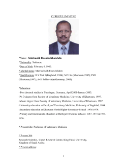 2- Kwiatek,O, Ali,YH , , Intisar, K. Saeed, Khalafalla ,AI, Ishag, O, Abu