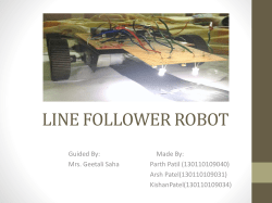 LINE FOLLOWER ROBOT
