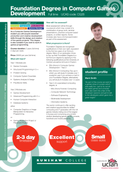 FD Computer Games Development CG28 2pp