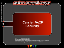 Carrier VoIP Security