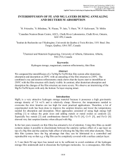Interdiffusion of Fe and Mg Layers during Annealing and Deuterium