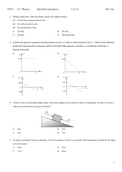 Mech revision Quiz 2.12.15