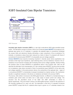 IGBT-Insulated Gate Bipolar Transistors