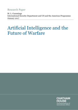 Artificial Intelligence and the Future of Warfare pdf