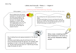 Letters and Sounds - Phase 1 &ndash; Aspect 4 - Yor-OK