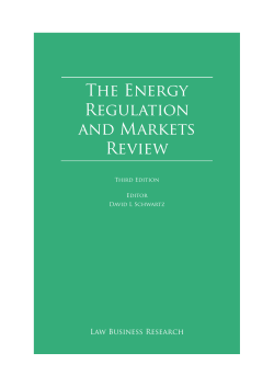 The Energy Regulation and Markets Review