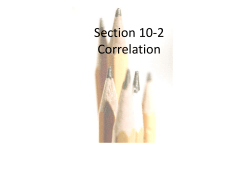 Section 10-2 Correlation
