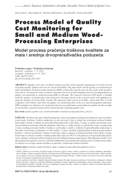 Process Model of Quality Cost Monitoring for Small and Medium