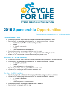 Great Strides Customizable One Page Sponsorship Template