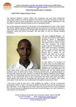 CASE STUDY: The benefits of establishing Girls