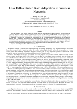 Loss Differentiated Rate Adaptation in Wireless