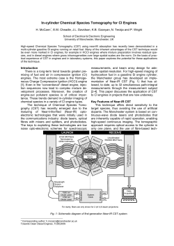 In-cylinder chemical species tomography for CI engines