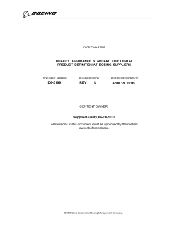 D6-51991 Quality Assurance Standard for Digital Product Definition