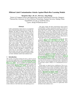 Efficient Label Contamination Attacks Against Black