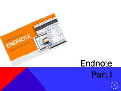EndNote - UP library