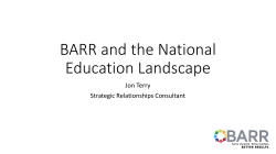 BARR and School Climate: Change for the Long Term