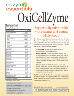 Supports digestive health with enzymes and natural whole foods*
