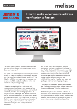 How to make e-commerce address verification a fine art