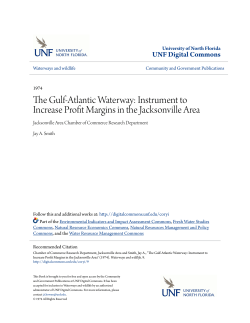 The Gulf-Atlantic Waterway: Instrument to Increase Profit Margins in